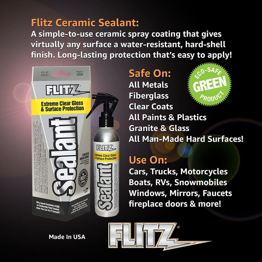 Buff with microfiber to reveal showroom gloss with Flitz