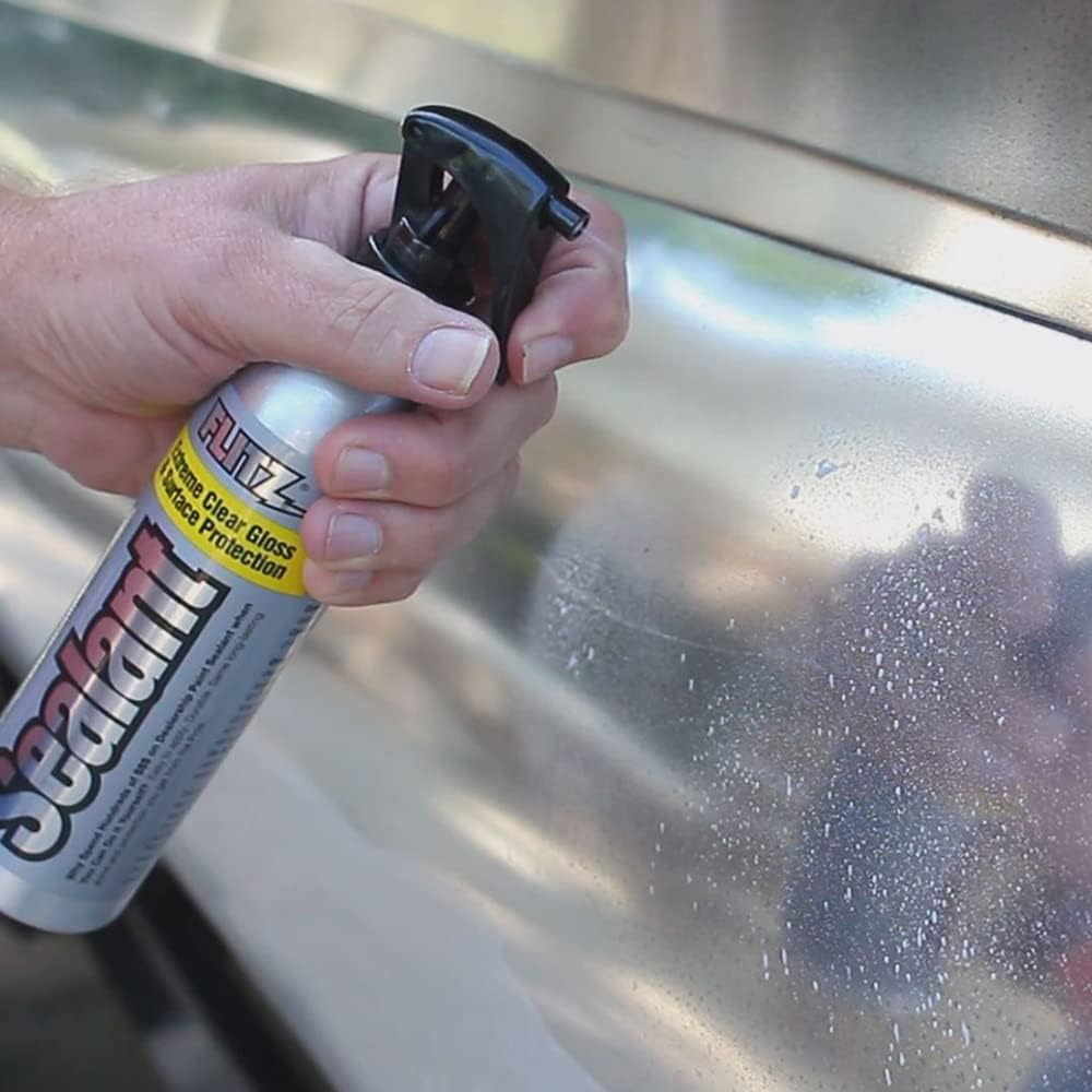 Safe on all surfaces, Flitz coats metal, glass, and plastics