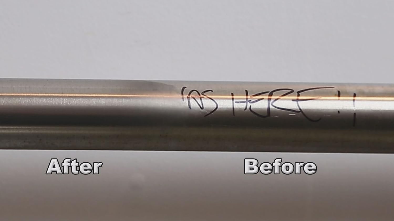 Flitz solid chrome polish on exhaust tip restores shine without scratching.