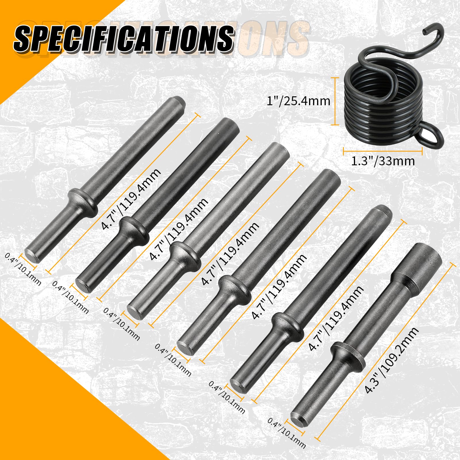 FLKQC dual-type riveting heads for solid and hollow rivets.