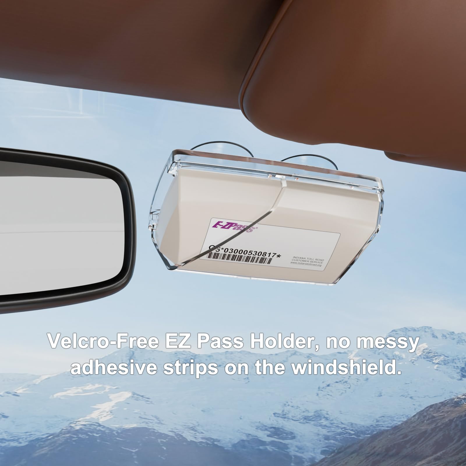 Compact 2-pack design from FLLIK keeps windshield clutter-free