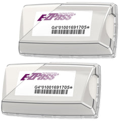 FLLIK EZ Pass Holder on windshield shows precise snap-fit for EZ Pass Mini.
