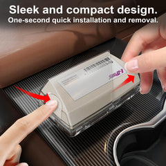 Easy installation of FLLIK EZ Pass Holder with no adhesive needed