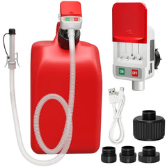 FLLIK fuel transfer pump with auto-stop LED indicator signaling completion.
