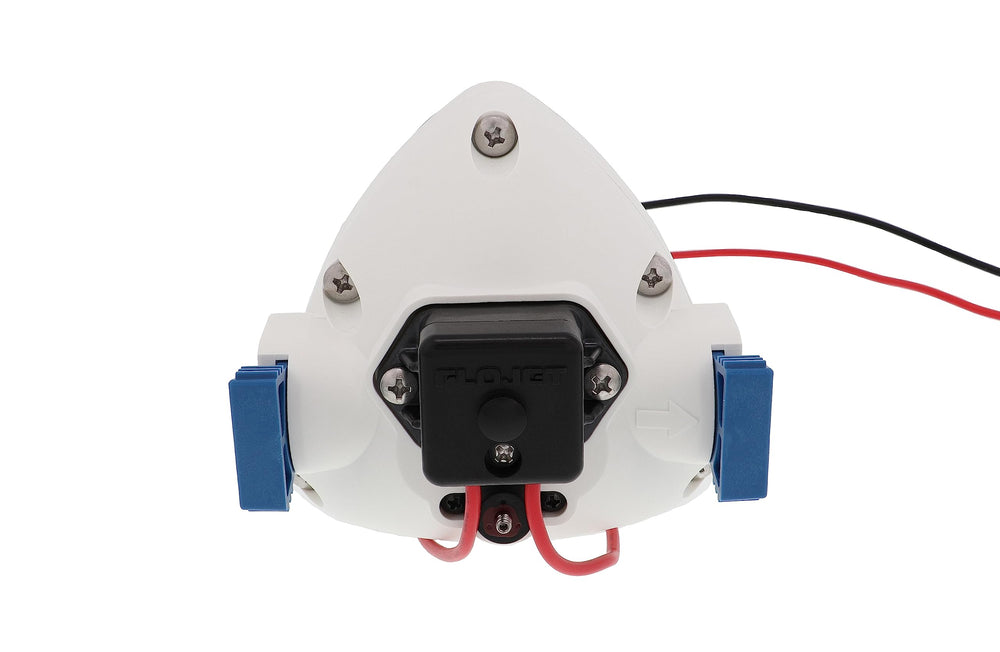 Flojet R3526144D quiet operation with sound-absorbing mounts during RV mornings