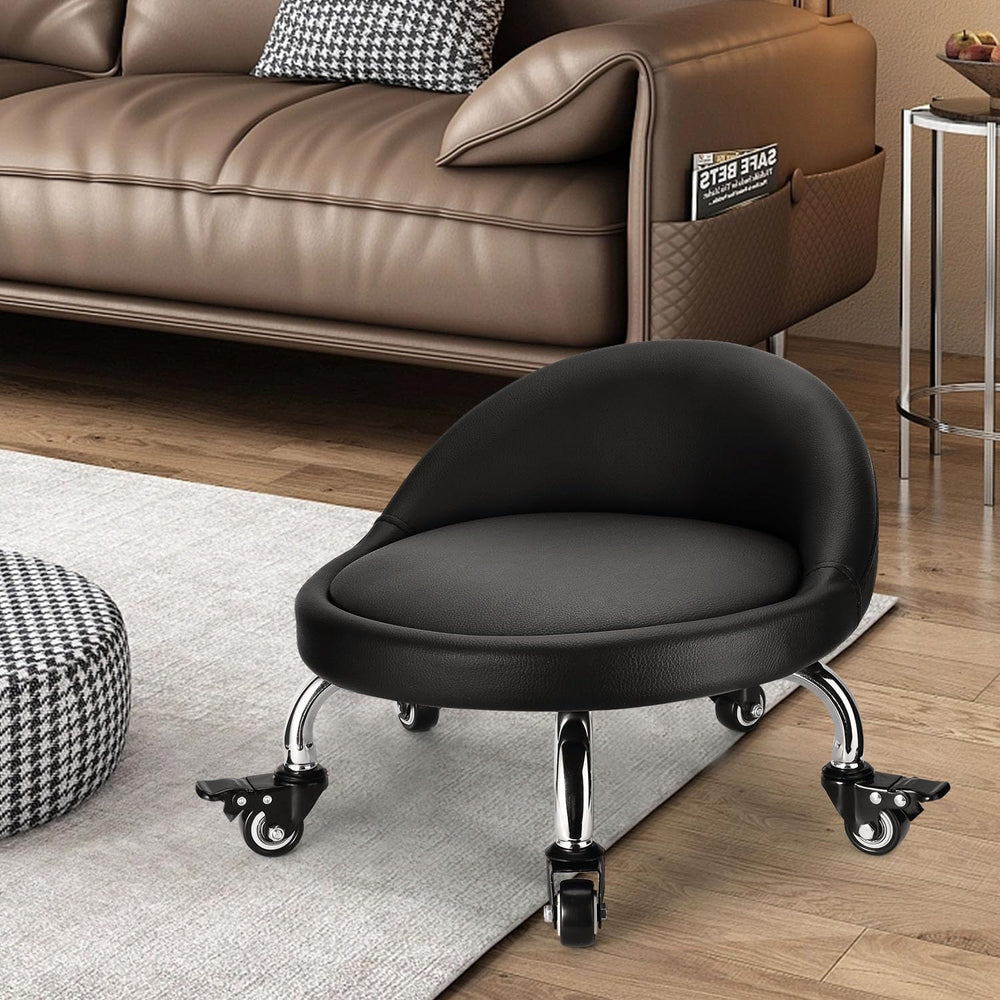 FLOLXNB stool at tool bench ideal for multiple tasks.