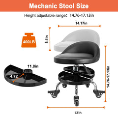FLOLXNB height-adjustable stool for customizable working height.