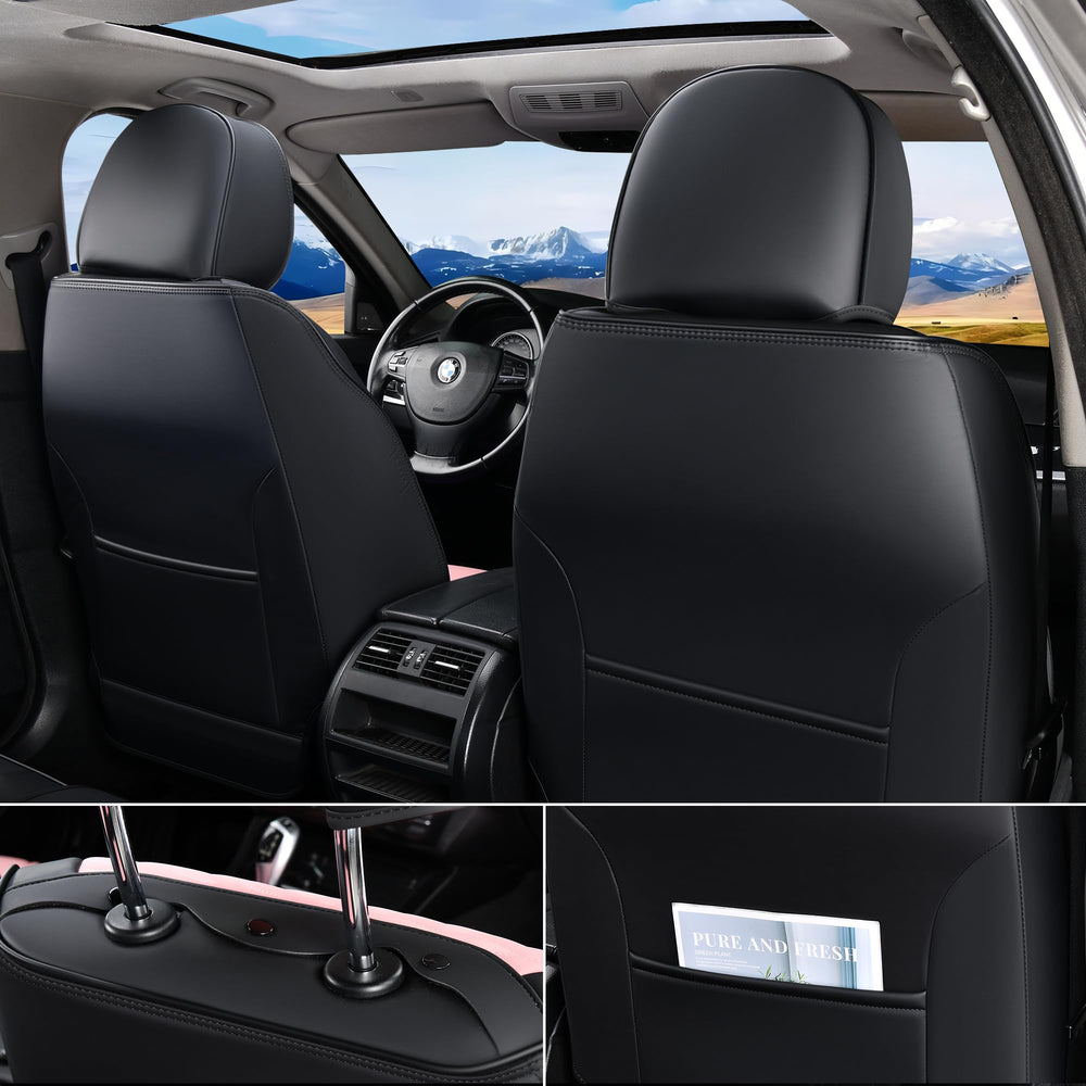 FLORICH airbag-safe seat cover with reserved exit preserves safety features.