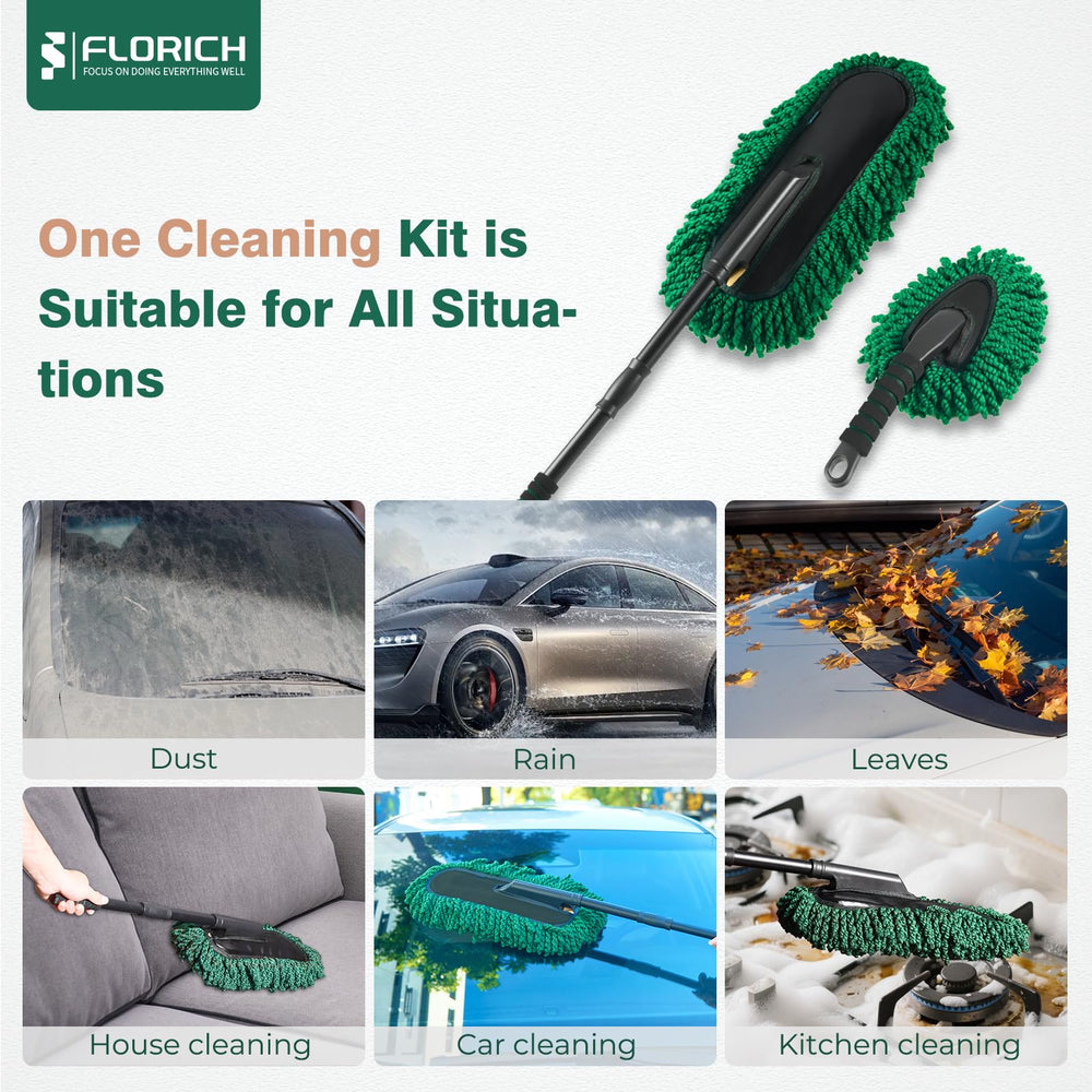 FLORICH duster-ergonomic-grip reduces hand fatigue during long cleaning sessions.