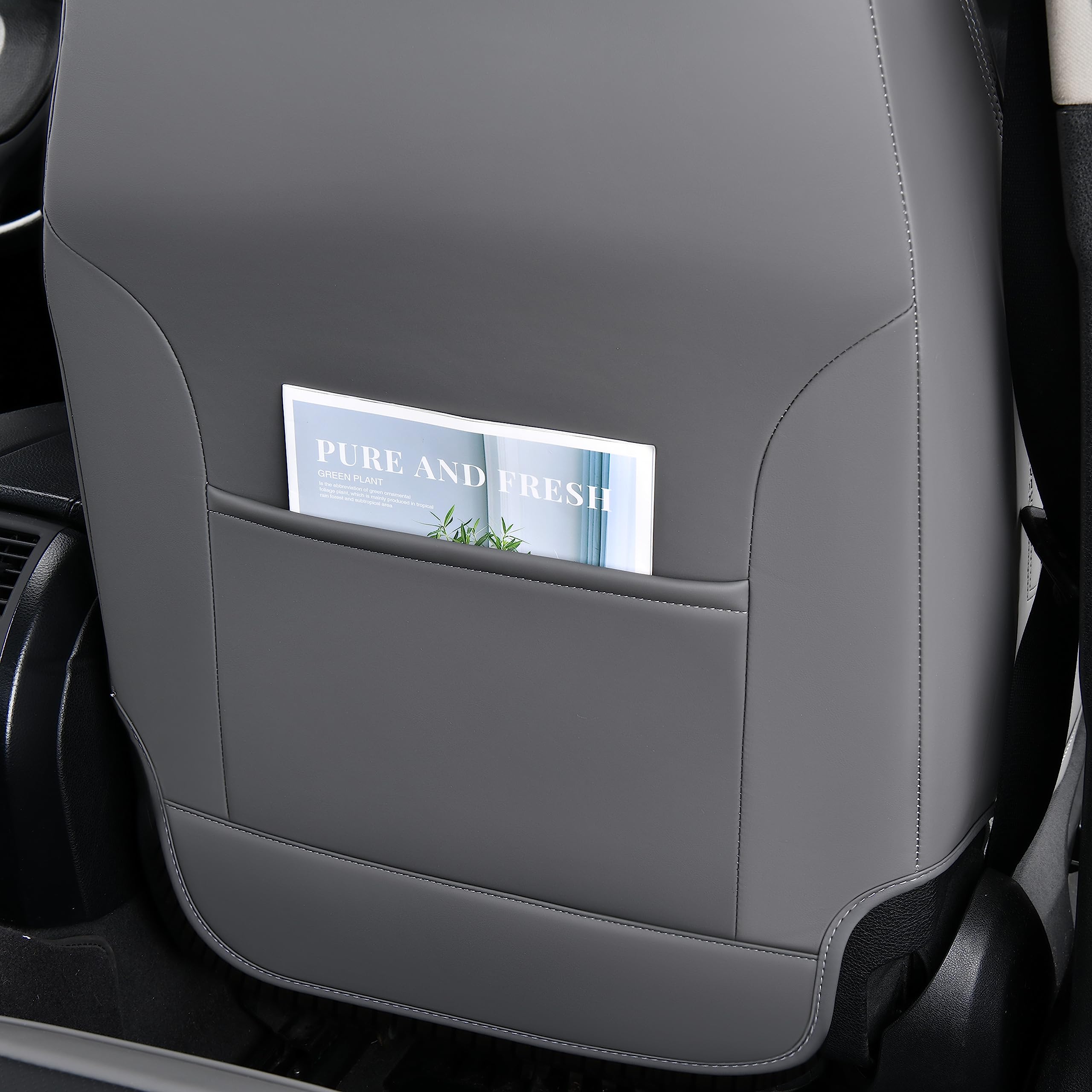 FLORICH easy-install and easy-clean seat covers install in minutes and wipe clean.