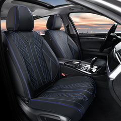FLORICH leather seat cover with diamond pattern adds upscale style to cabin