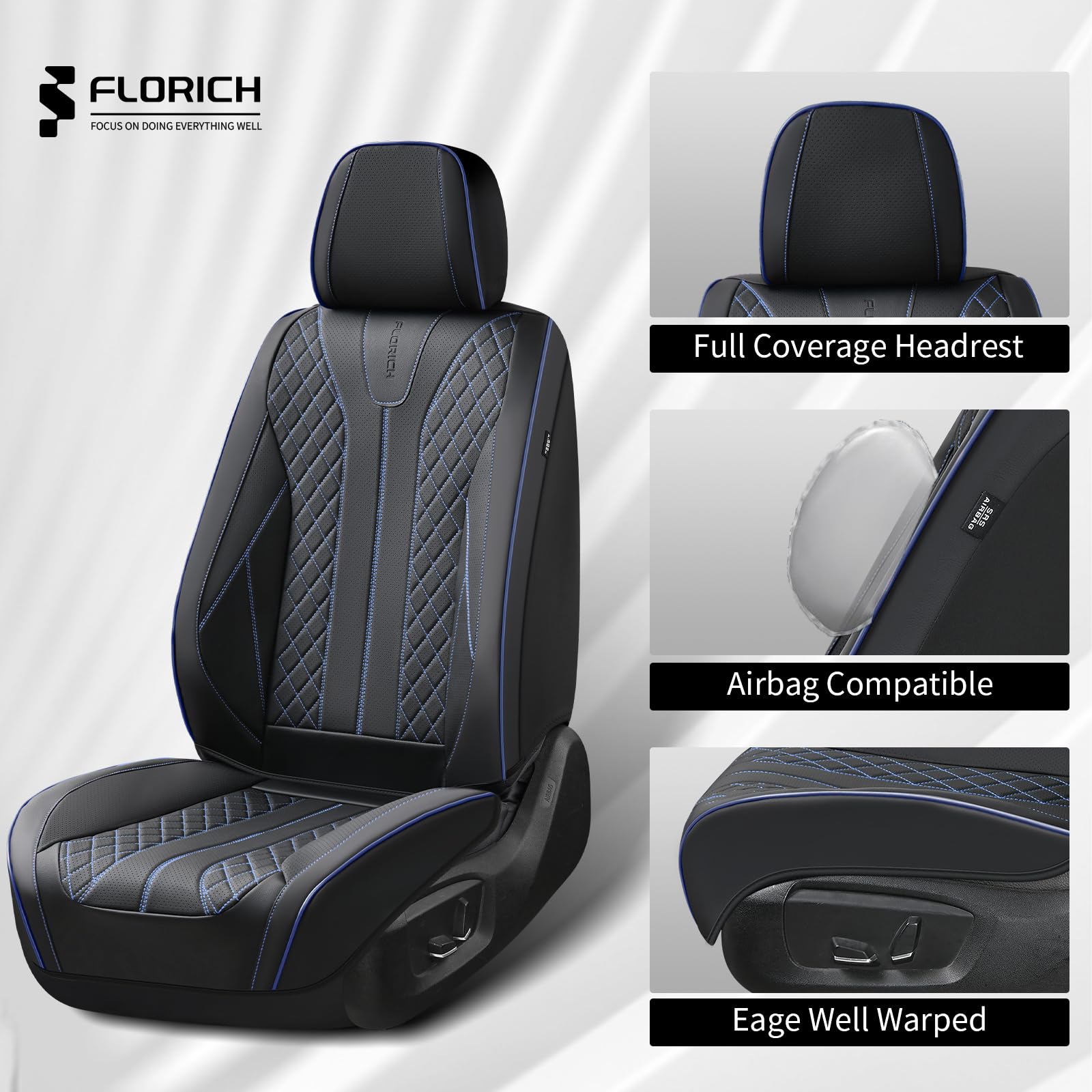 FLORICH full-coverage design protects entire seat for a cohesive look