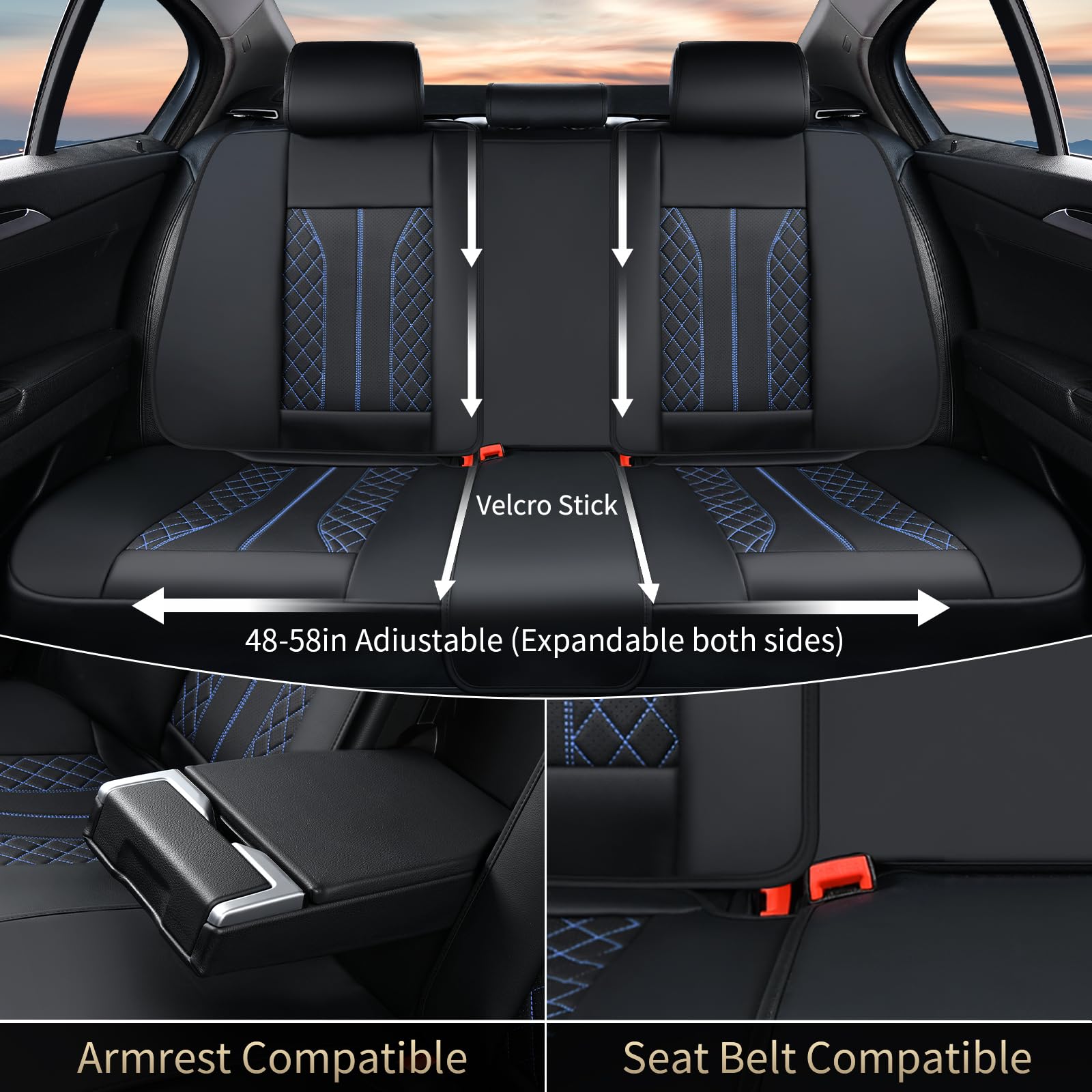 FLORICH scratch-resistant seat cover shields seats from wear and pets