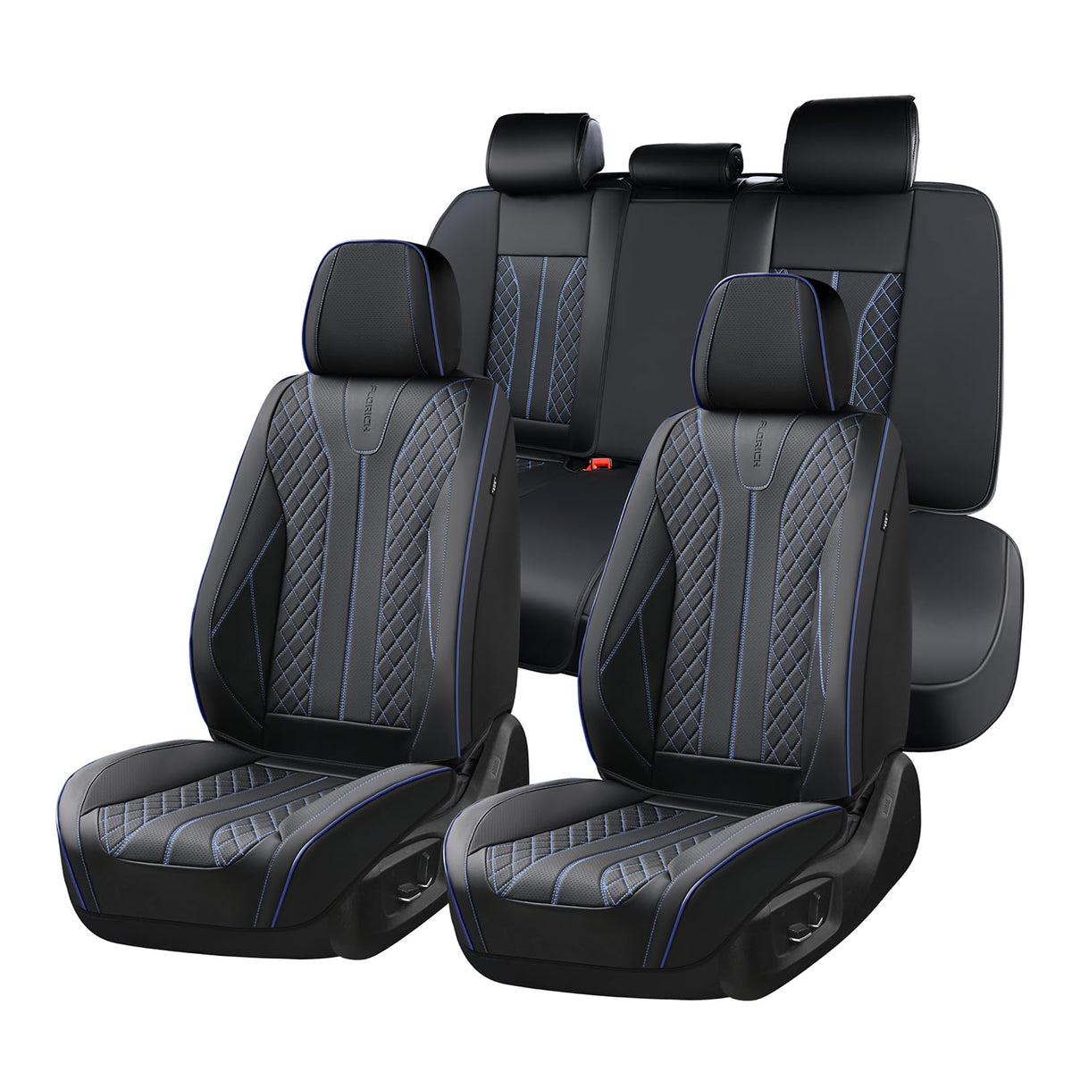 FLORICH leather seat cover universal fit showing premium protection for car interior