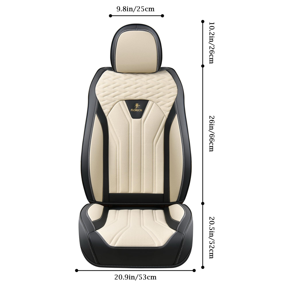 FLORICH leather seat covers provide 360° protection for full seat coverage.
