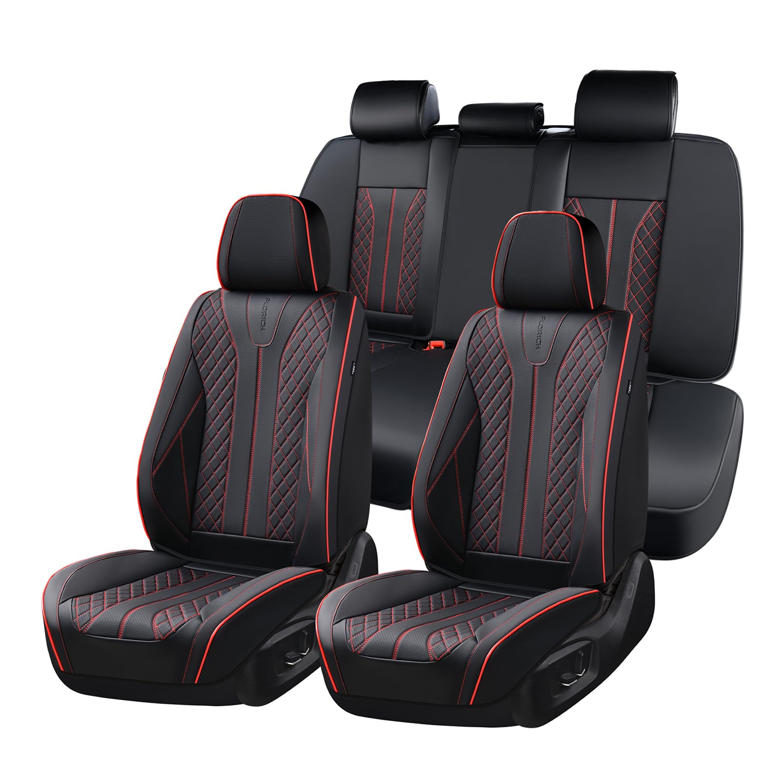 FLORICH Leather Seat Covers front seat cover protects against spills and wear
