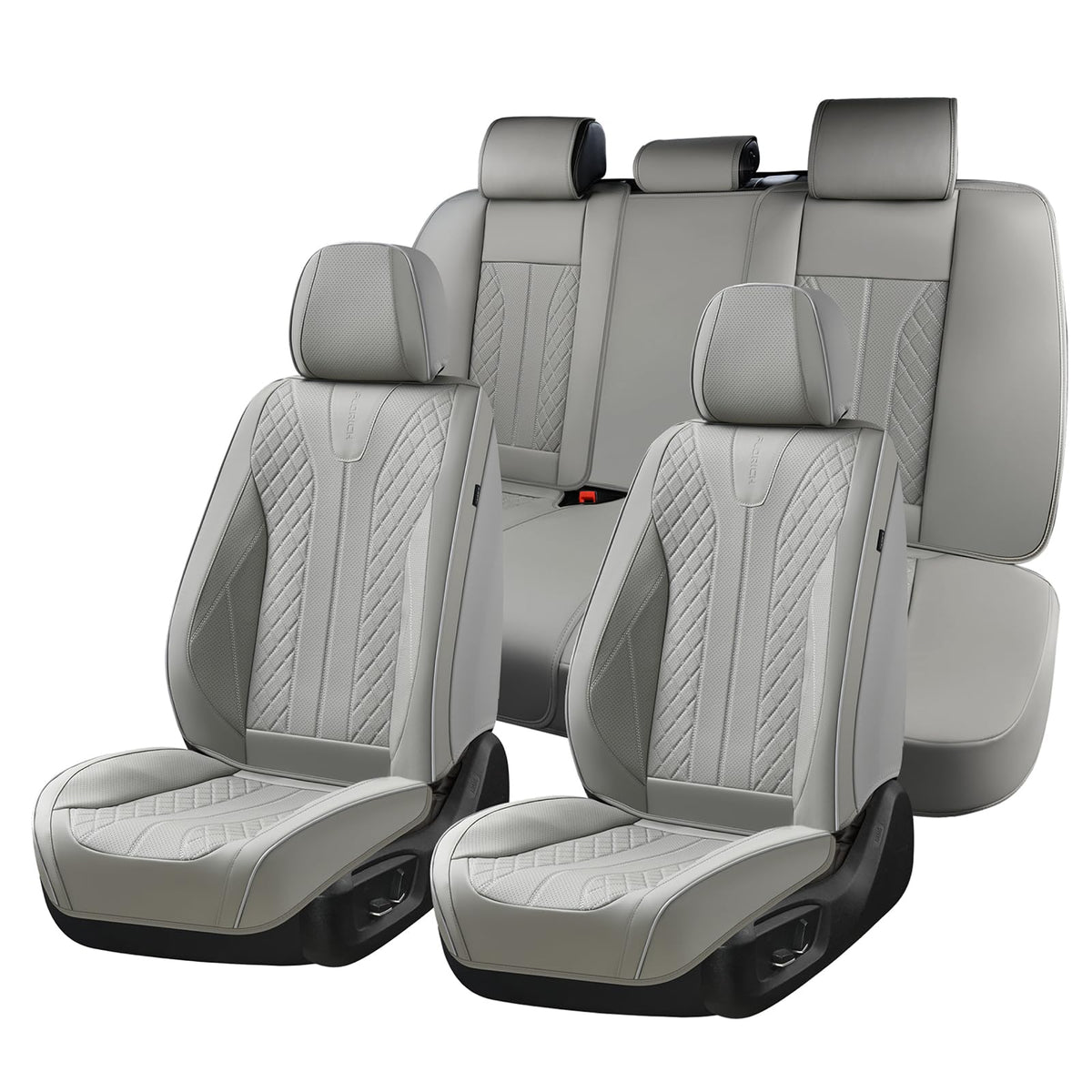 FLORICH leather seat covers full set installed for a clean protected car interior
