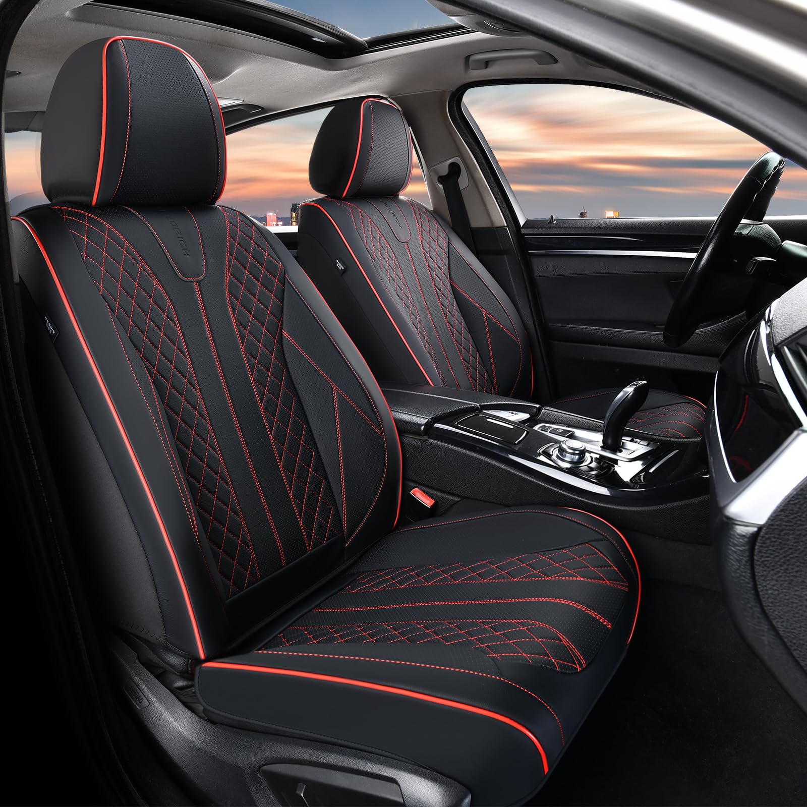 FLORICH Leather Seat Covers rear seat cover guards against pet hair and stains