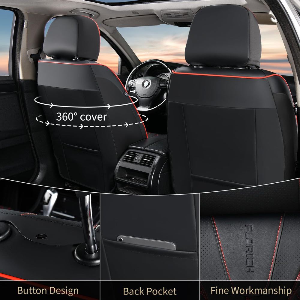 FLORICH Leather Seat Covers universal fit for most cars and SUVs