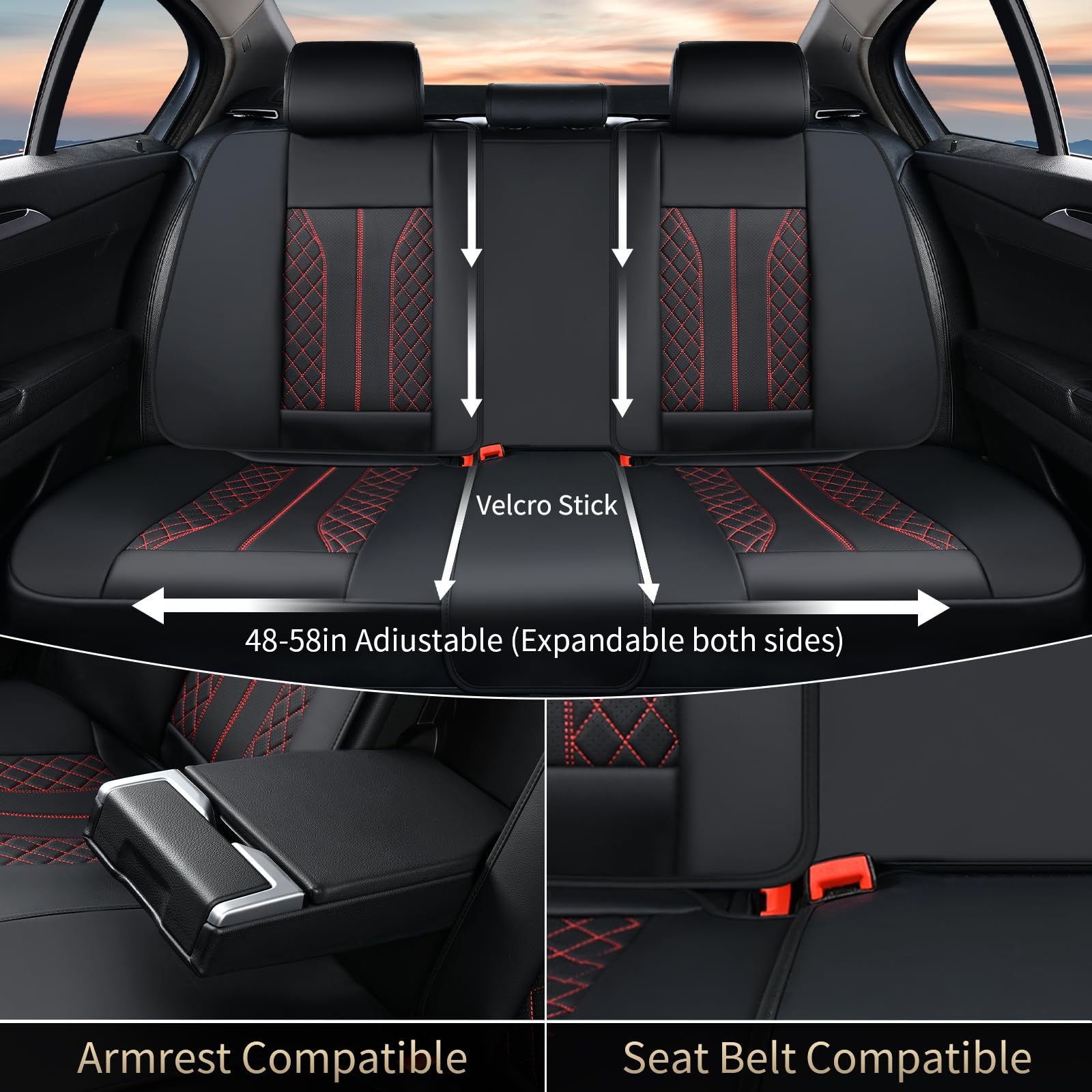 FLORICH Leather Seat Covers waterproof protection for accidental spills
