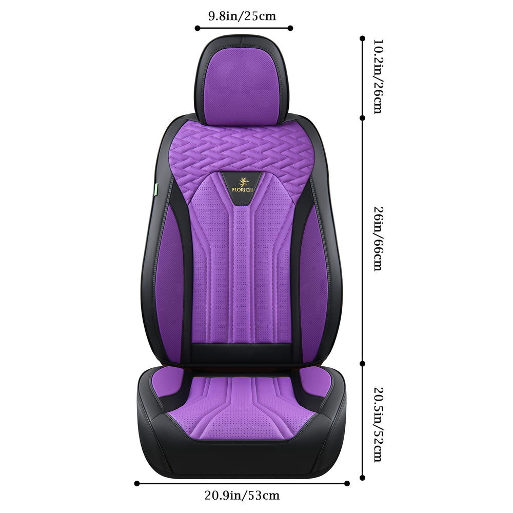 FLORICH premium Nappa leather and leatherette seat covers feel breathable and smooth.