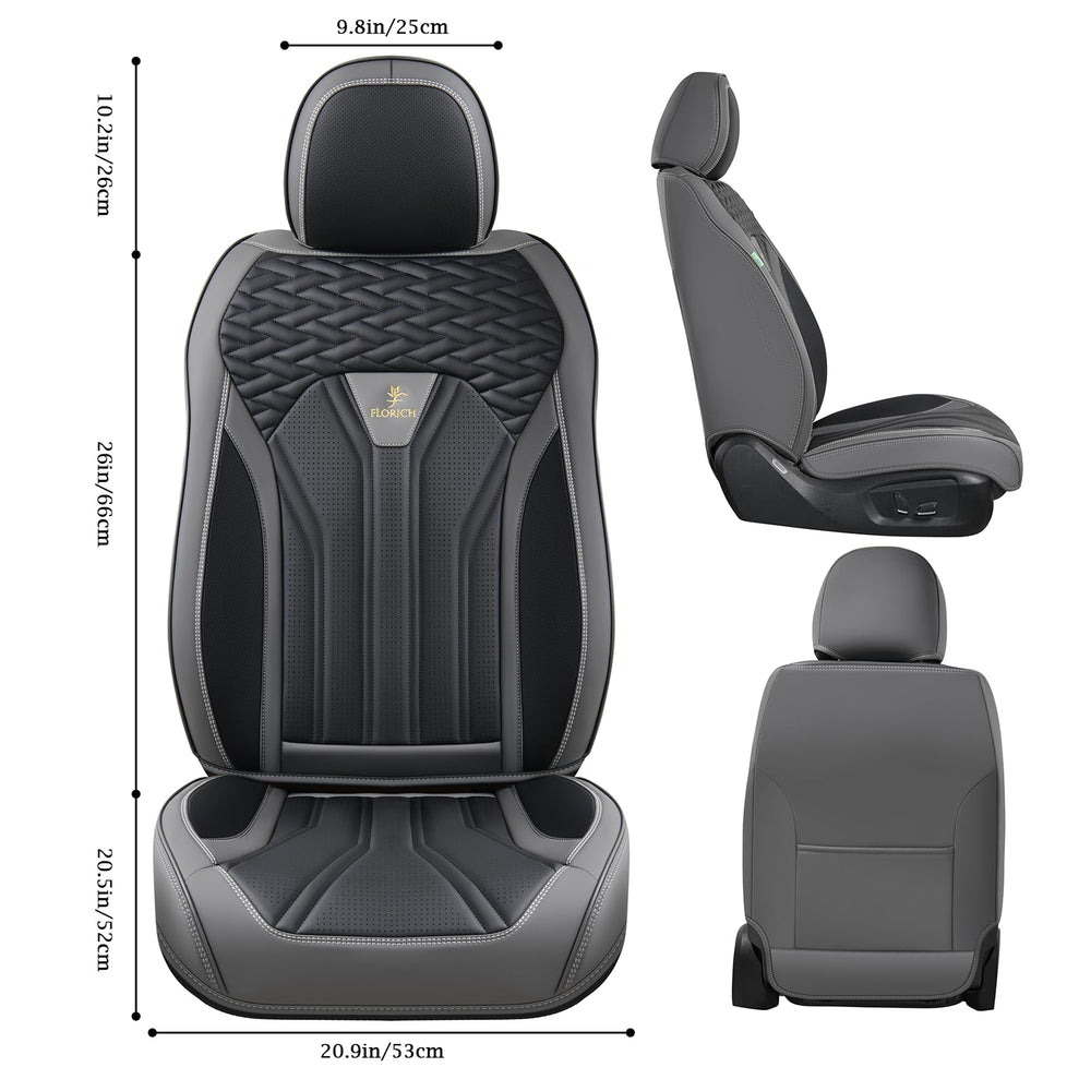 FLORICH waterproof leather car seat covers guard against spills and stains for daily use.