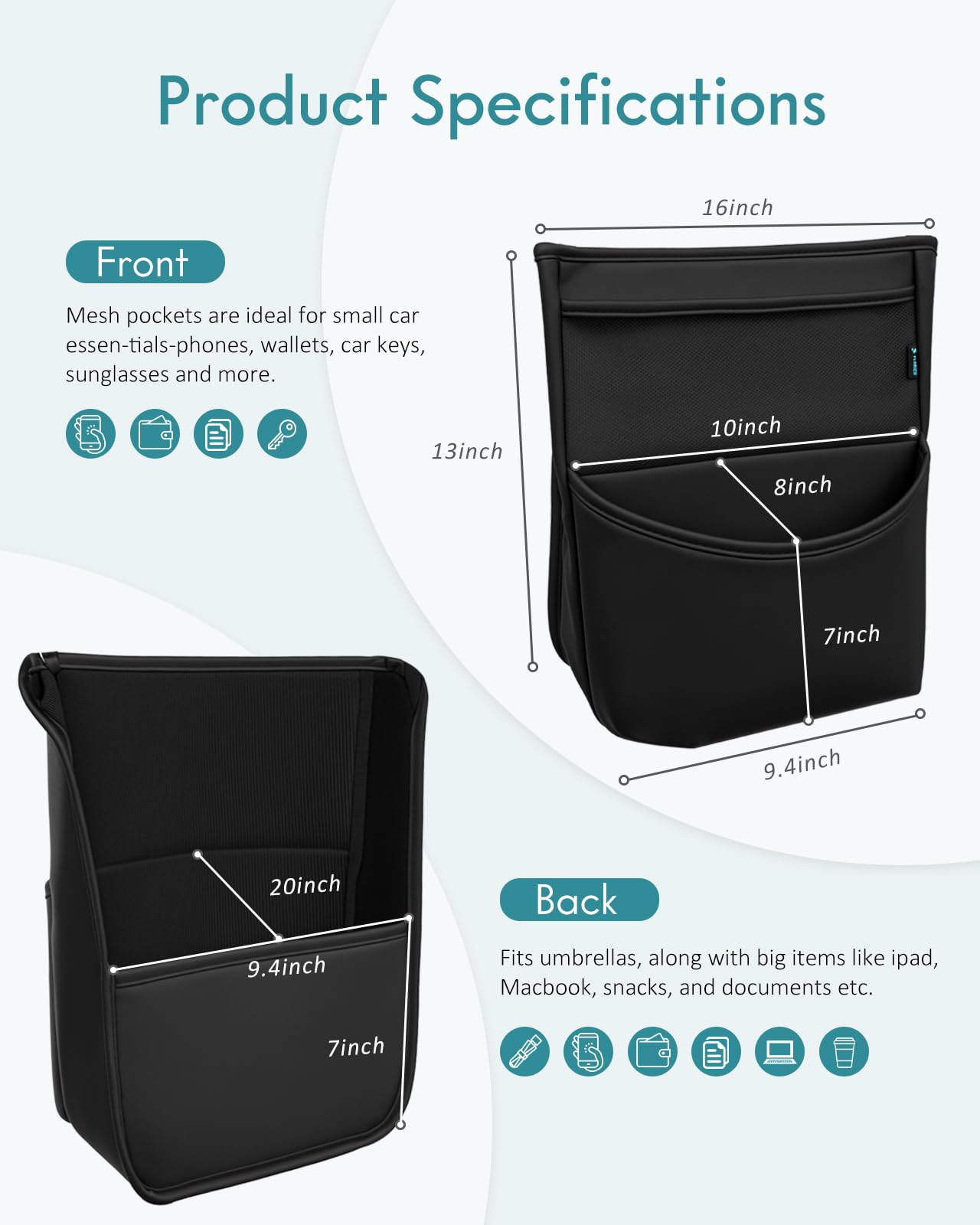 FLORICH premium leather is waterproof and odor-resistant for daily use