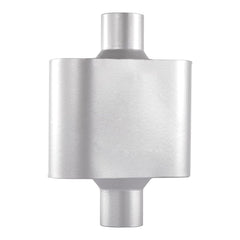 Floshine universal mufflers package view shows durable aluminized steel construction for long-lasting performance.