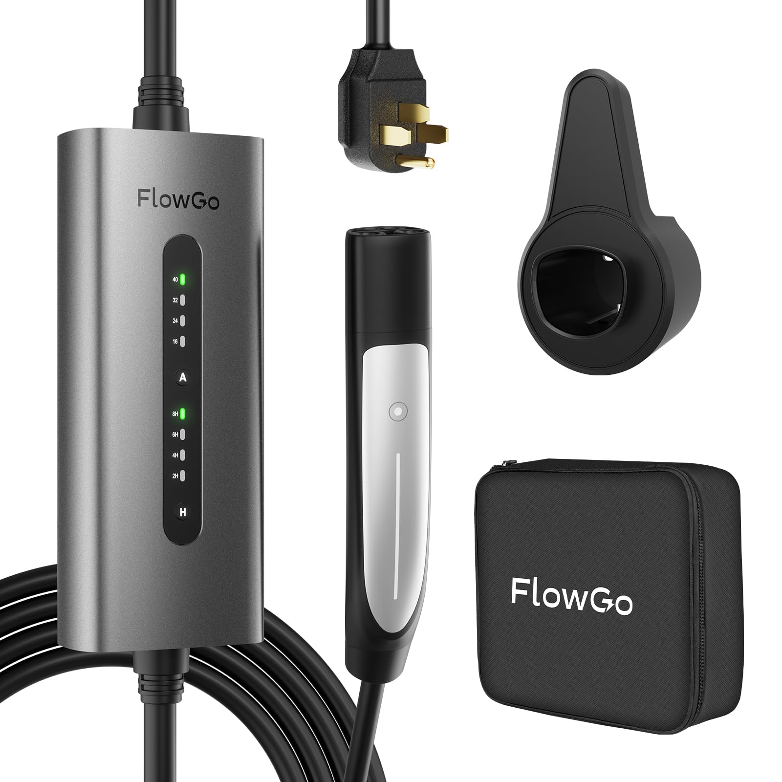 FlowGo Tesla Charger compatible with current and future Tesla models