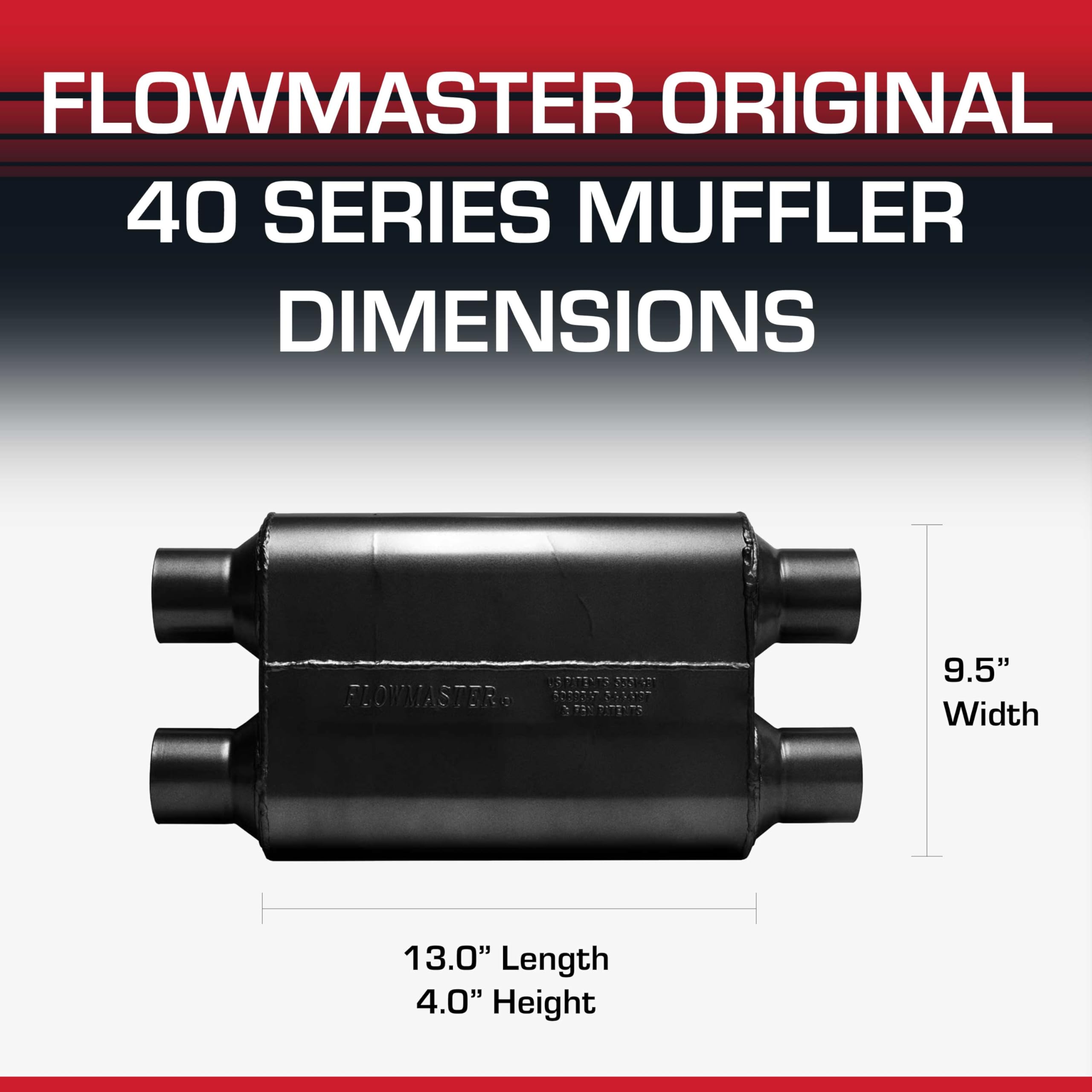 Flowmaster 40 Series back view reveals bold silhouette and street presence