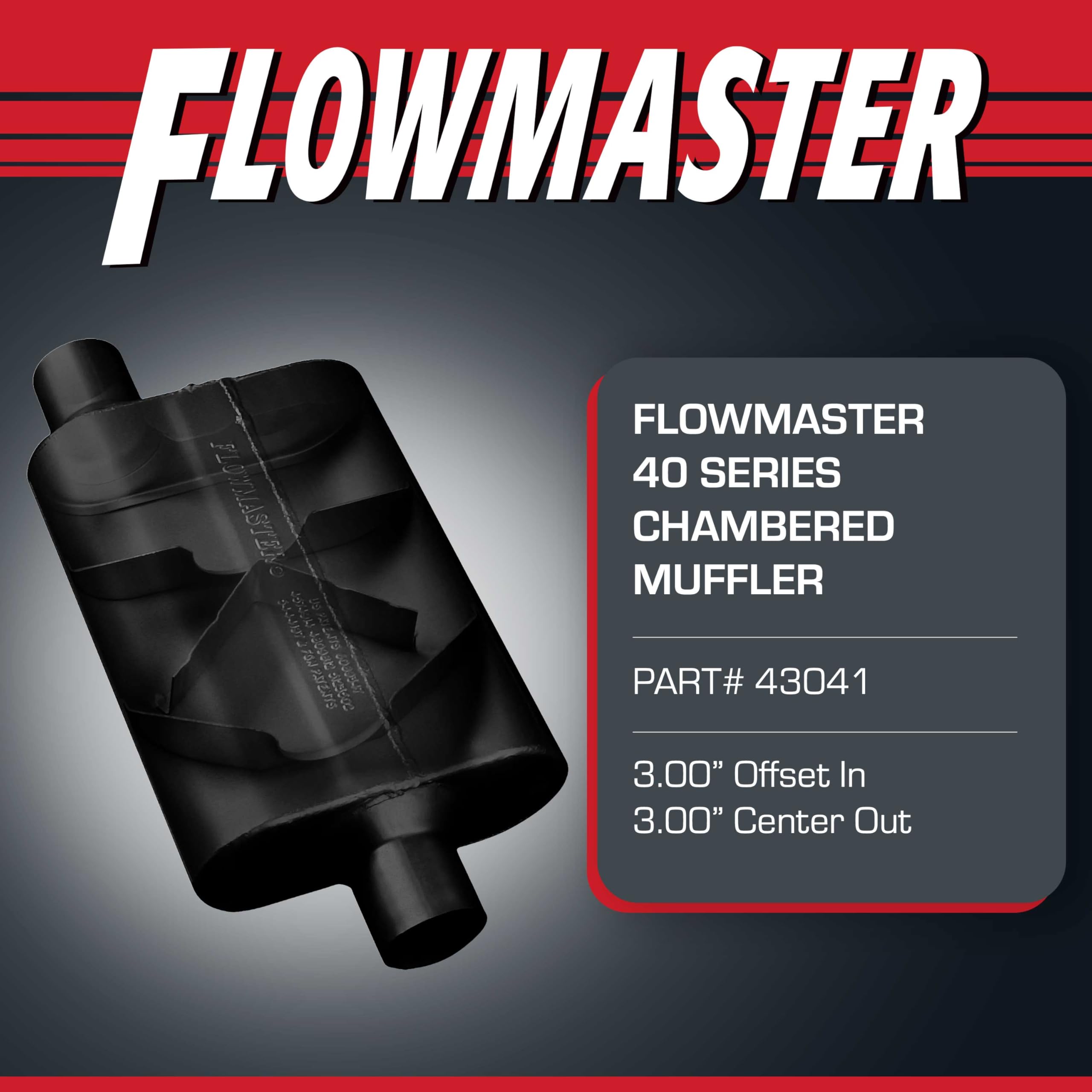 Flowmaster 40 Series muffler sound close-up highlights signature bark.