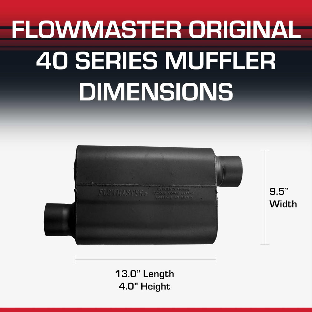 Flowmaster 40 Series universal fitment options for multiple setups