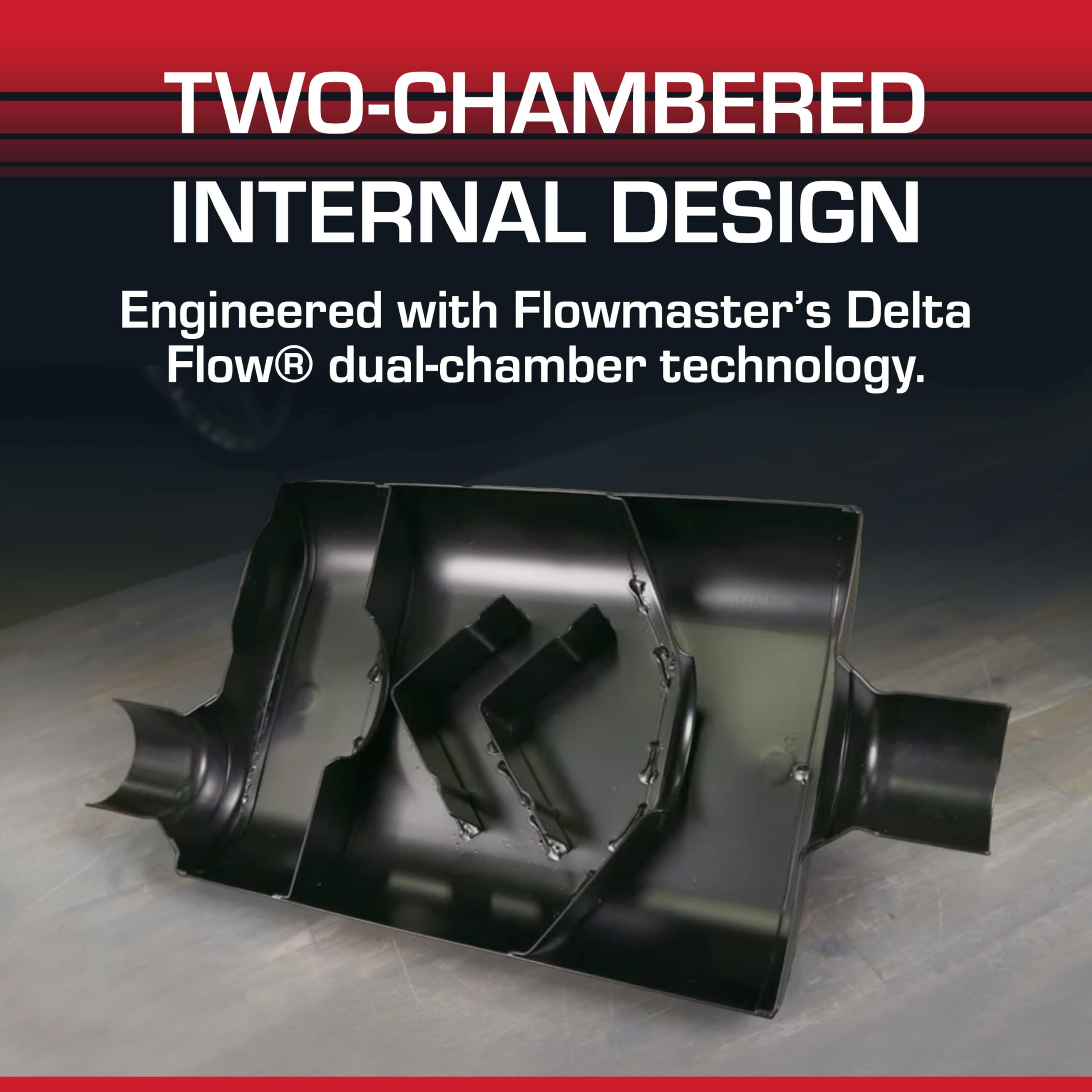 Flowmaster daily-driver friendly muffler with bold, aggressive tone.