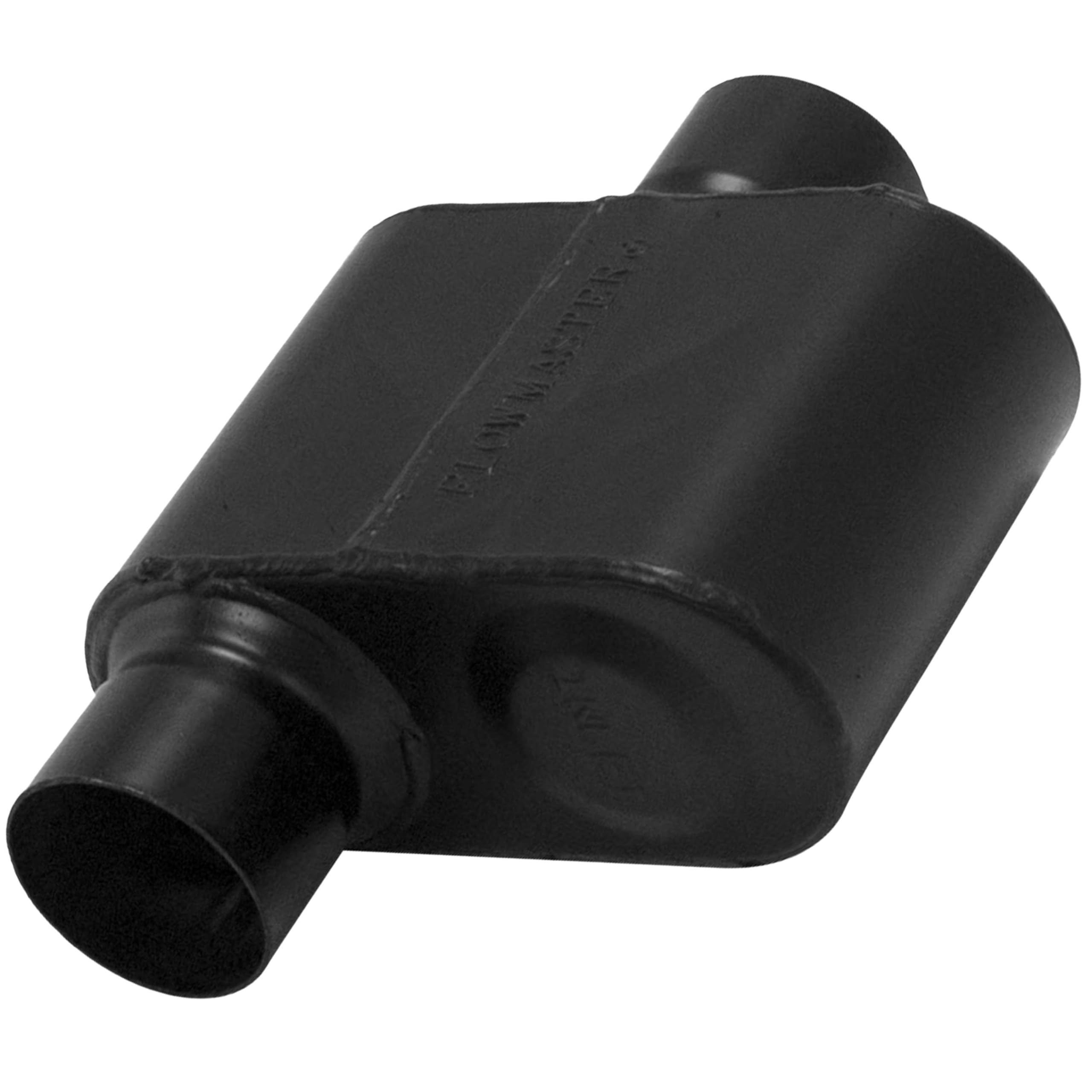 Flowmaster Super 10 Series muffler body for durable performance in muscle cars.