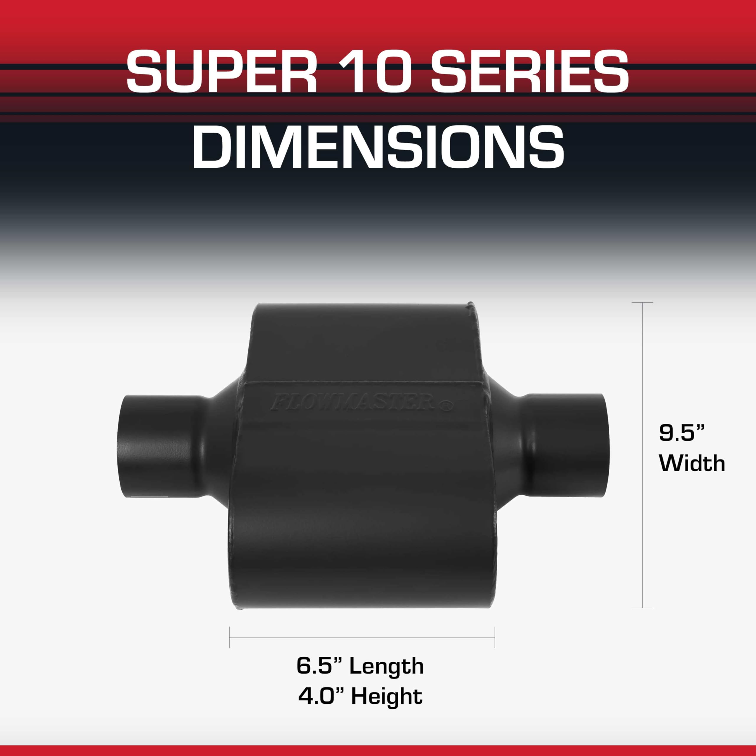 Flowmaster Super 10 Series delta-flow design promotes flow