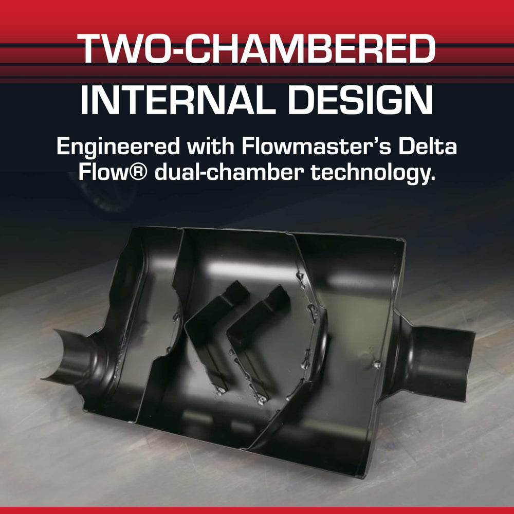 Flowmaster Super 44 aggressive exterior note captured in exhaust tone