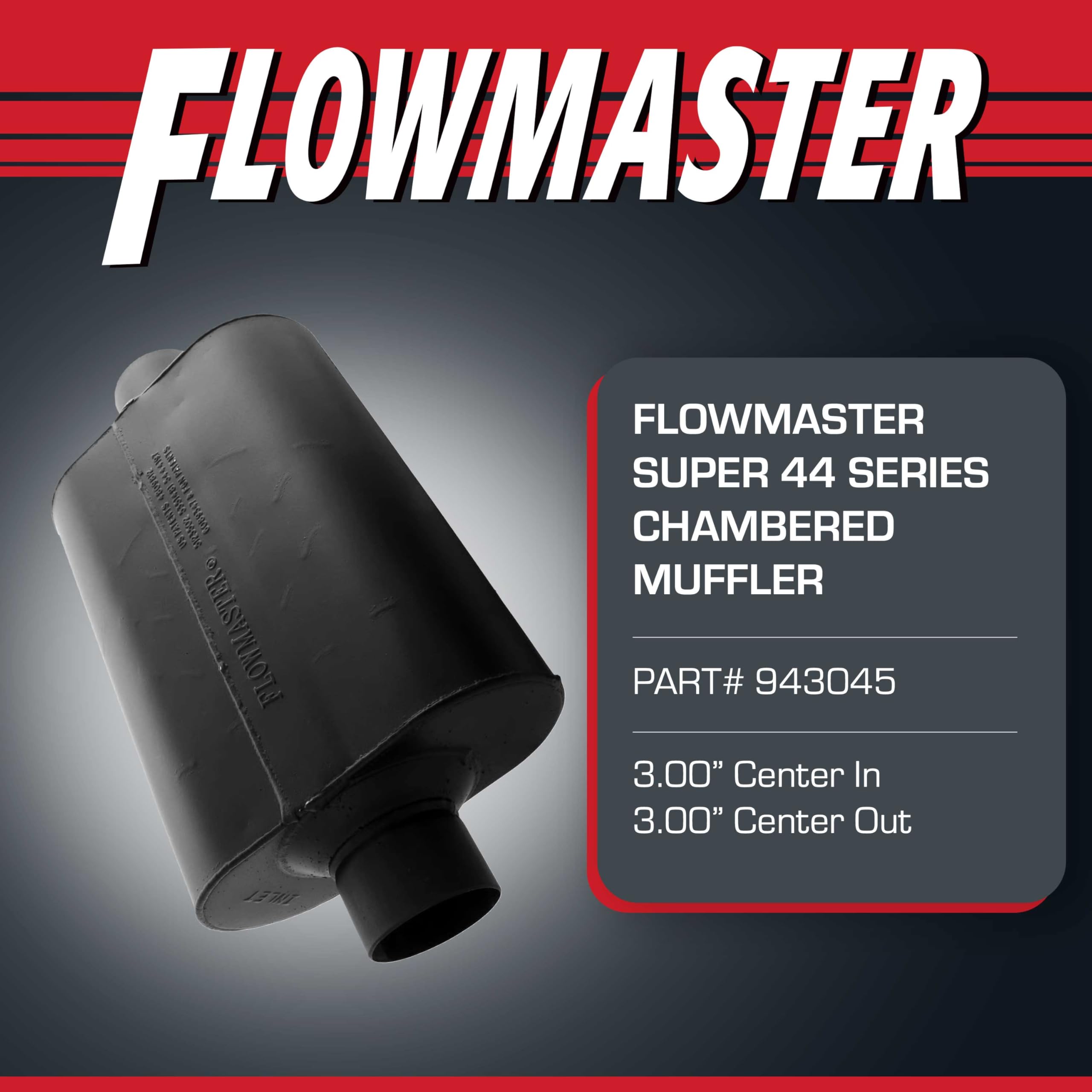 Flowmaster Super 44 two-chamber design highlights Delta Flow efficiency