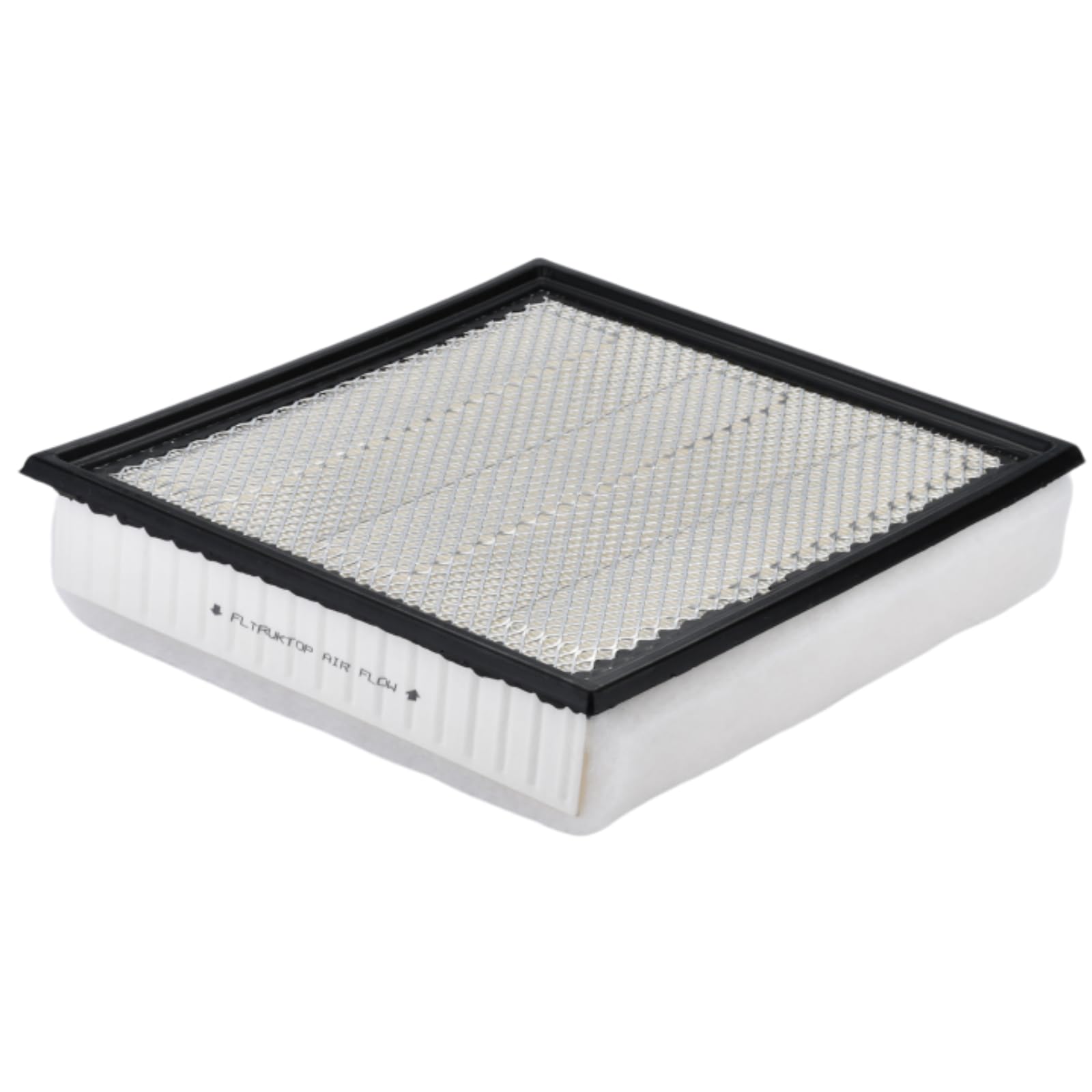 FLTRUCKTOP FA2031 cabin filter close-up demonstrates dust capture capability