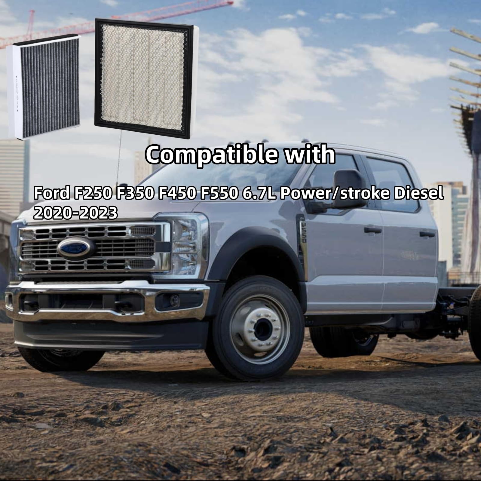FLTRUCKTOP FA2031 cabin air filter close-up highlighting filtration media and cabin air benefits