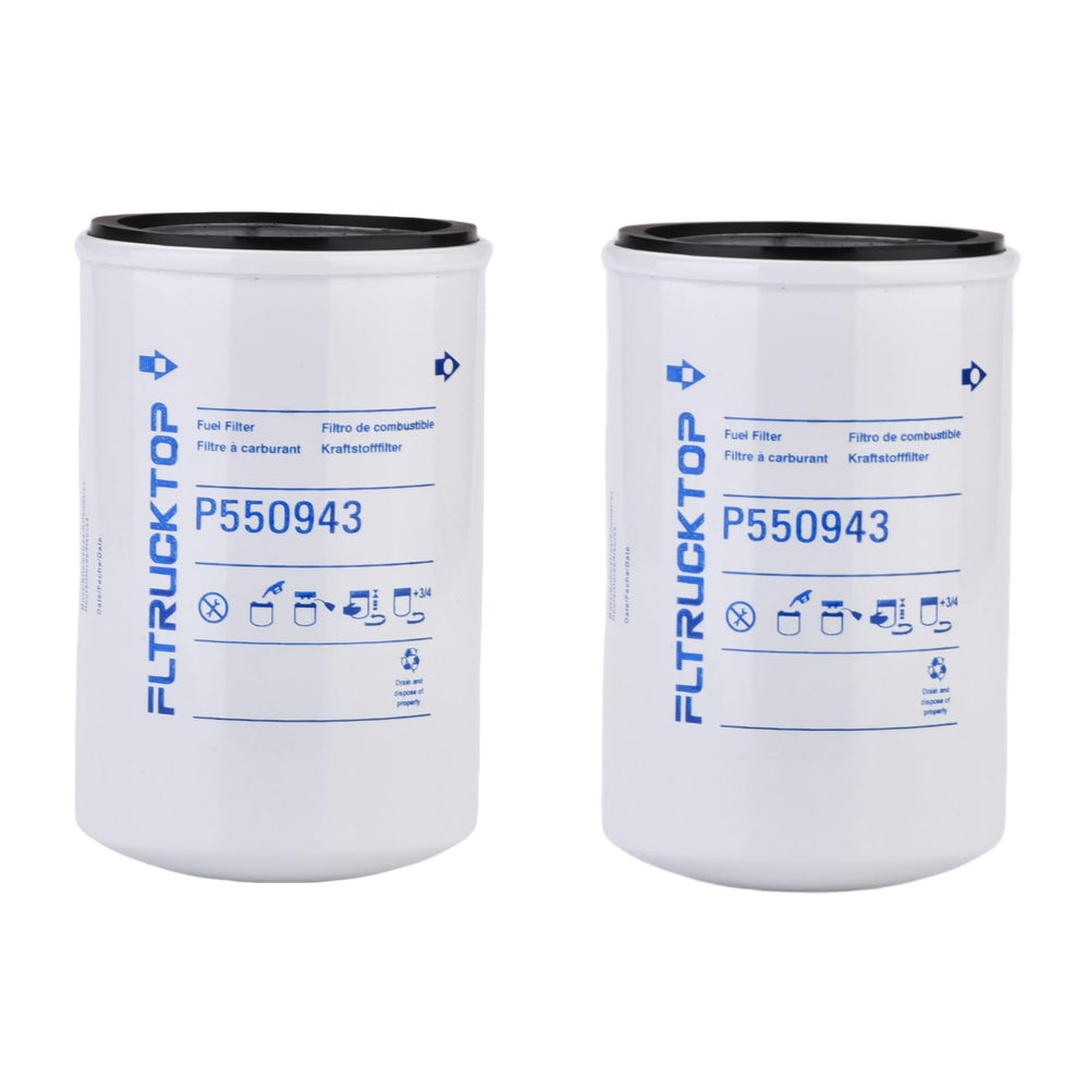 FLTRUCKTOP P550943 fuel filter for GMC 6.2L ensures clean fuel flow and reliability.