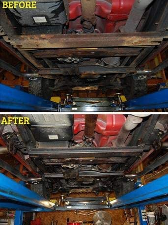 Fluid Film application on snow blowers and tractors for lasting protection.