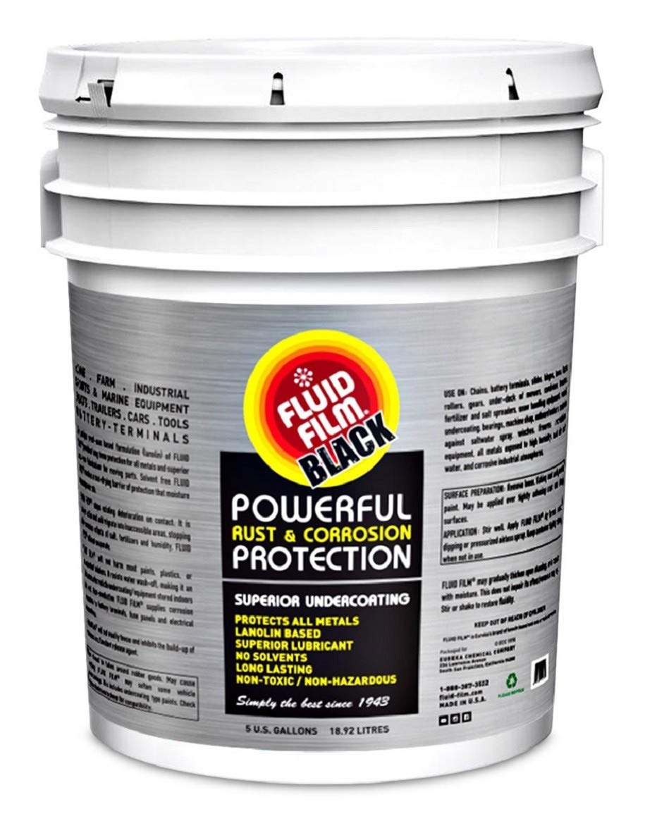 Fluid Film Black on chassis shows enhanced corrosion resistance in harsh marine environments.