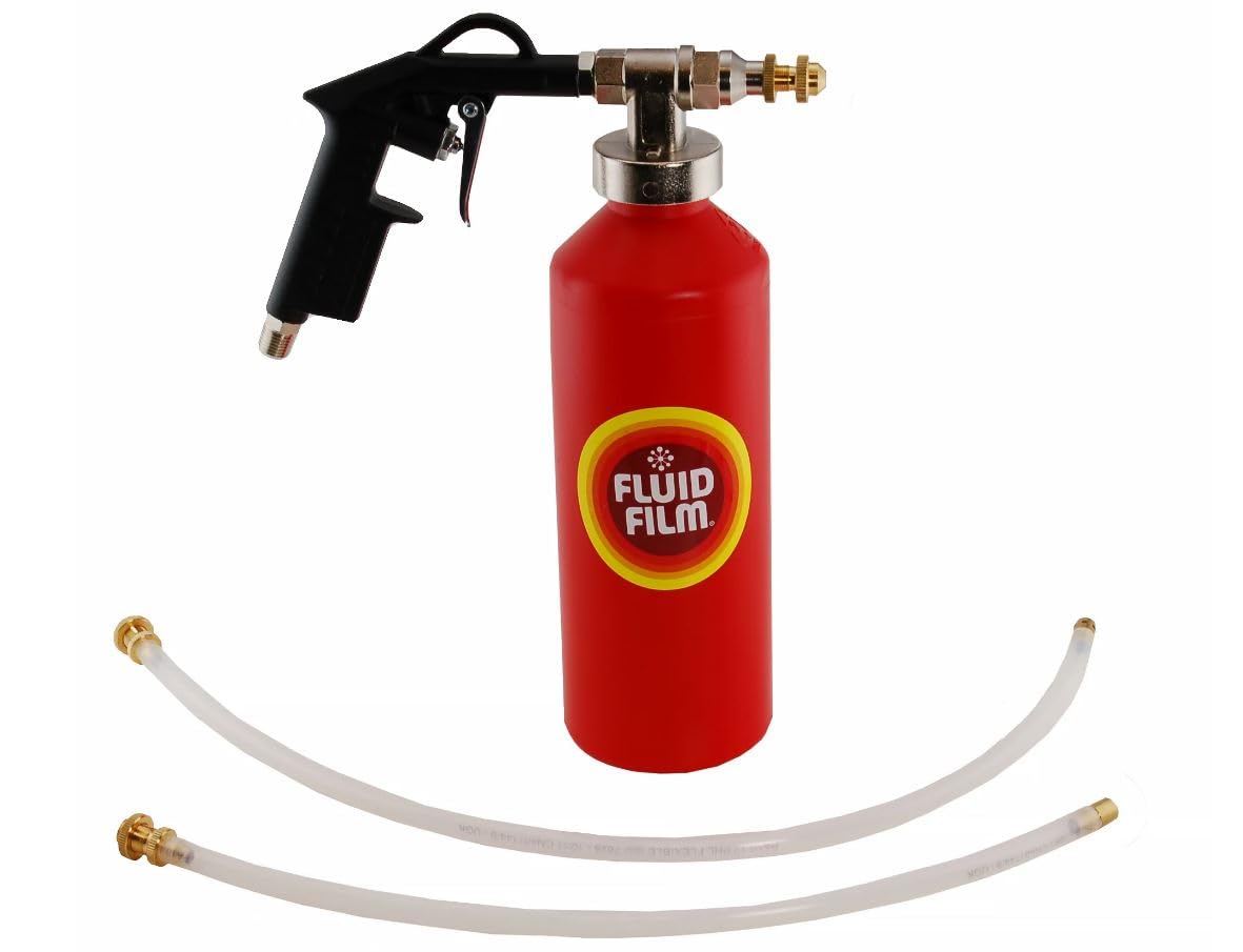 Fluid Film FFSG spray gun close-up for precise undercoating and NAS application.