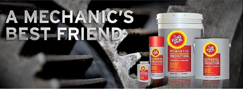 Fluid Film lanolin-based protective coating provides clean, odor-free undersides.