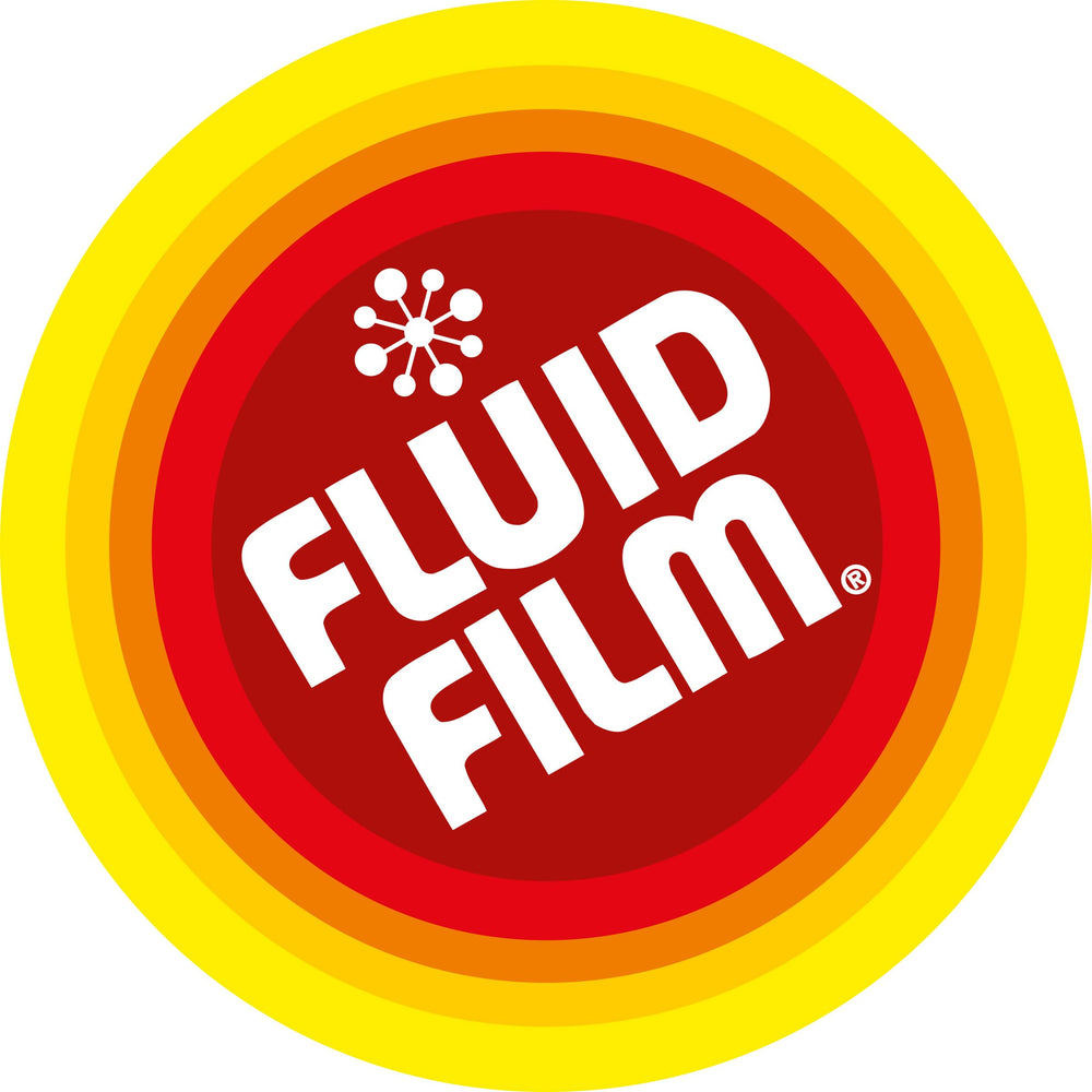 Metal components treated with Fluid Film leave a protective, slick film.