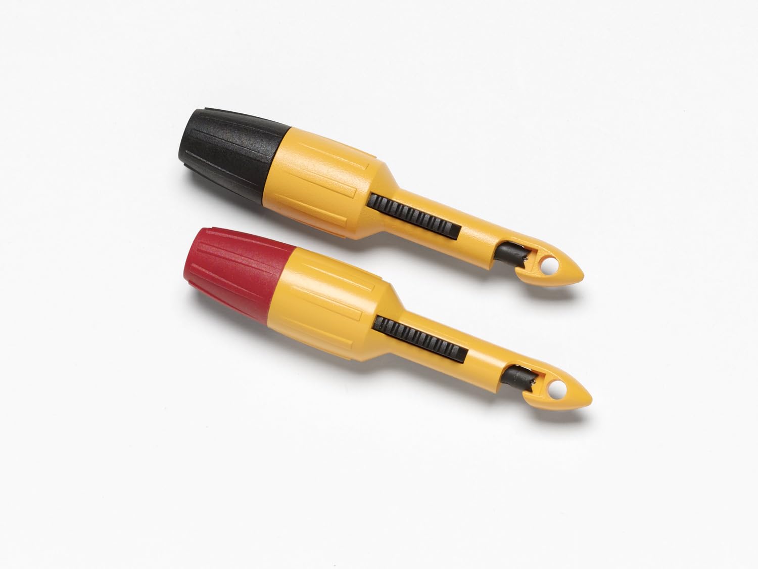 Fluke TLK282 SureGrip large jaw alligator clips for heavy conductors.