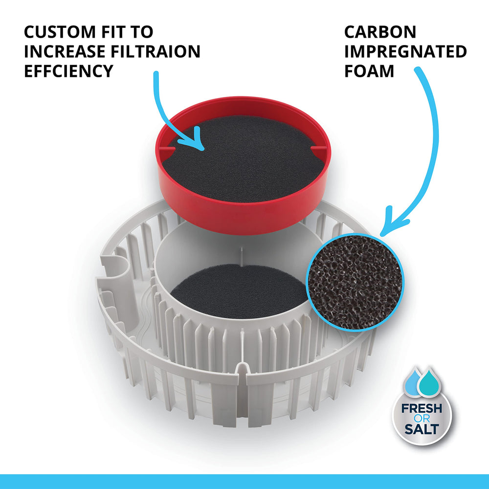Fluval FX-series compatible foam tray for effective filtration.