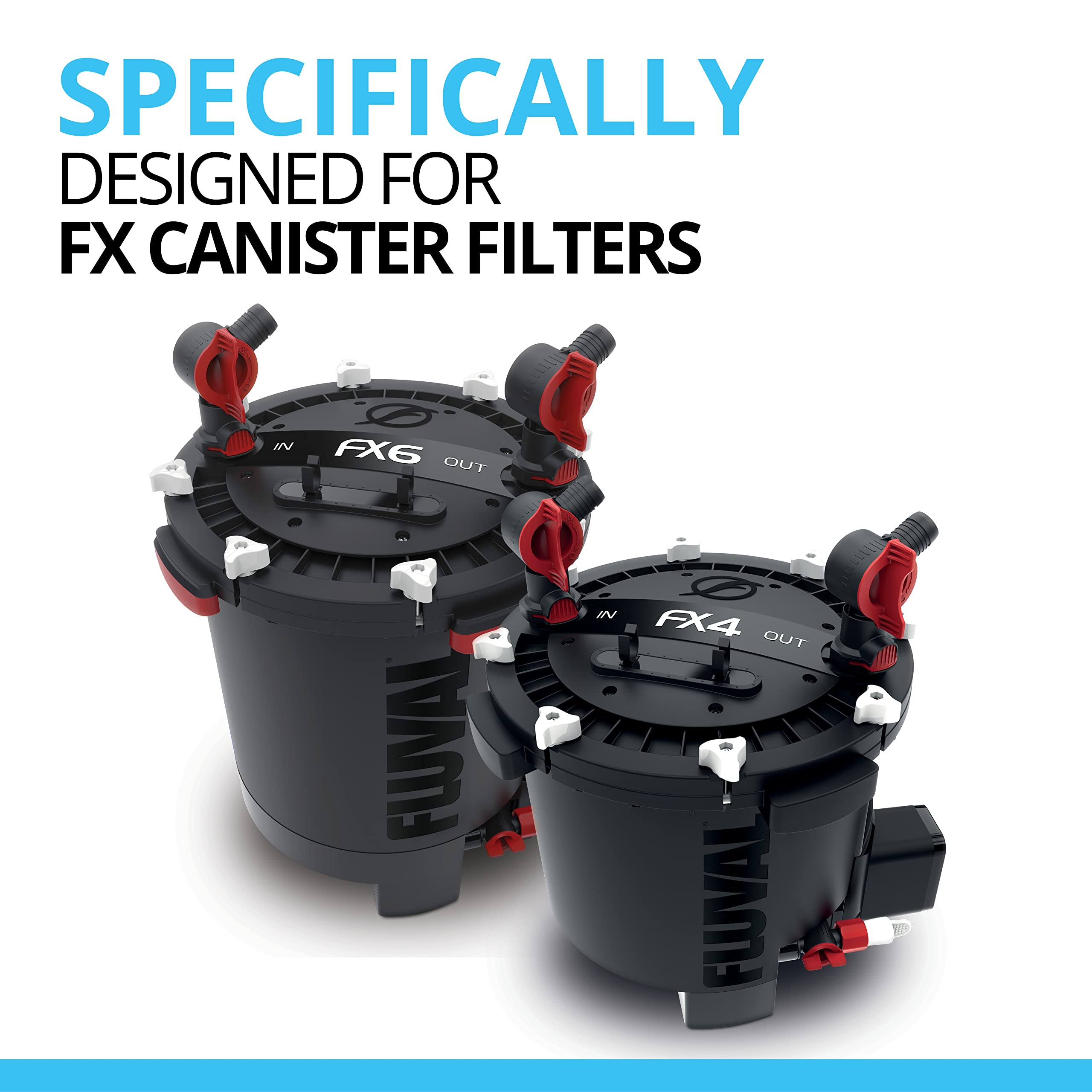 Close-up of Fluval media showing dual-function filtration.