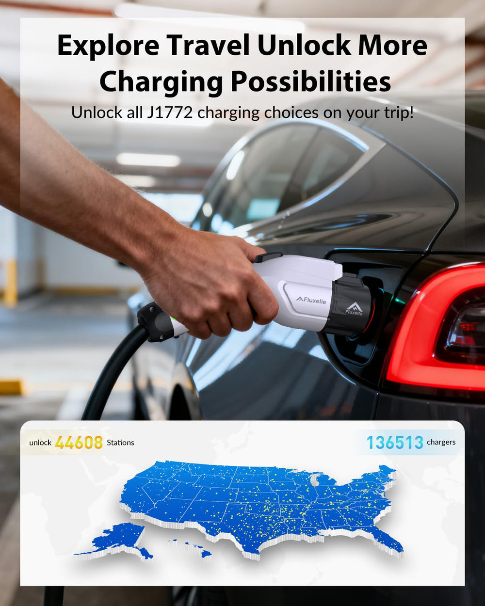 Compact, portable design fits in a travel kit for on-the-go charging.