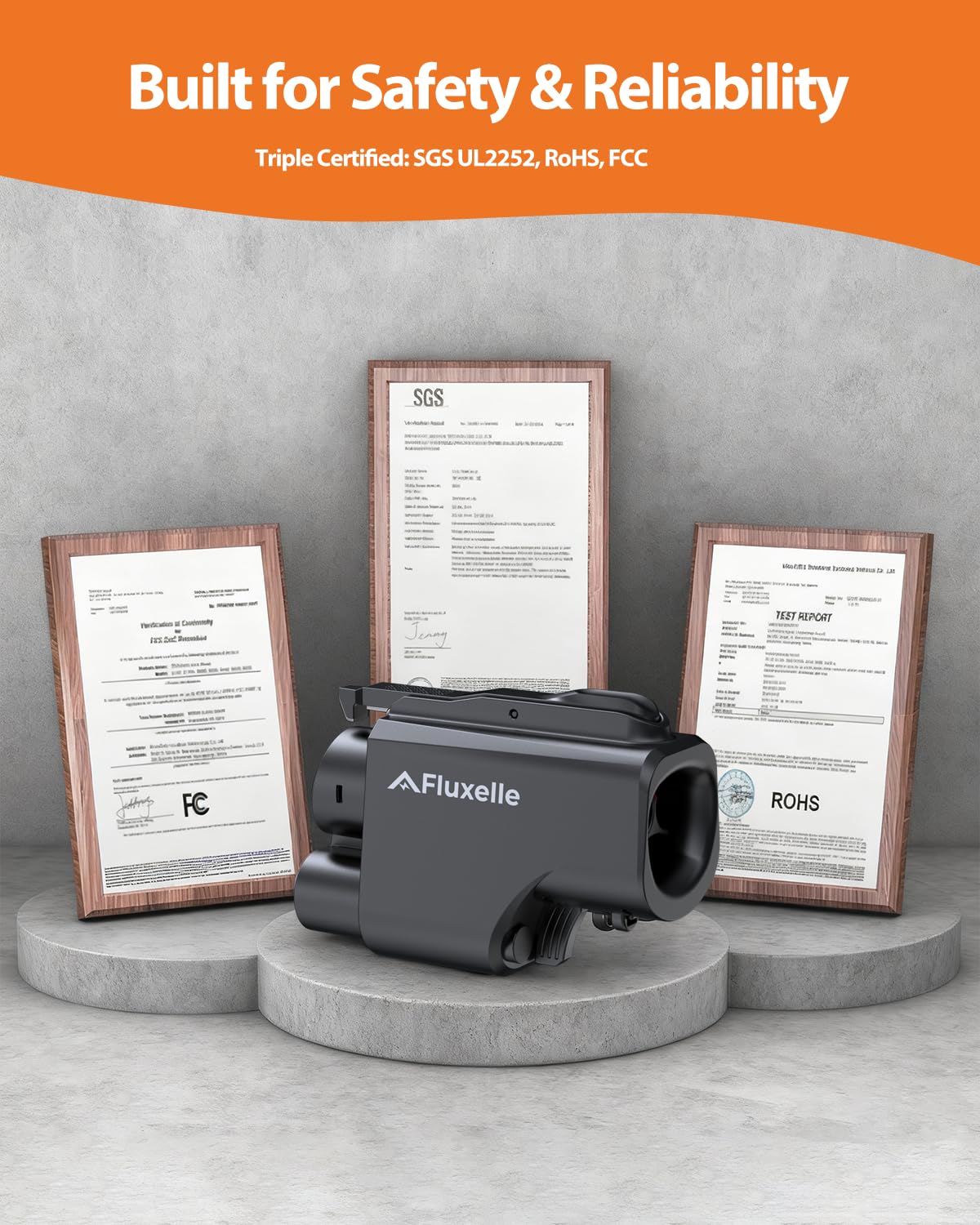 Fluxelle NACS to CCS adapter complete kit ready for easy setup.